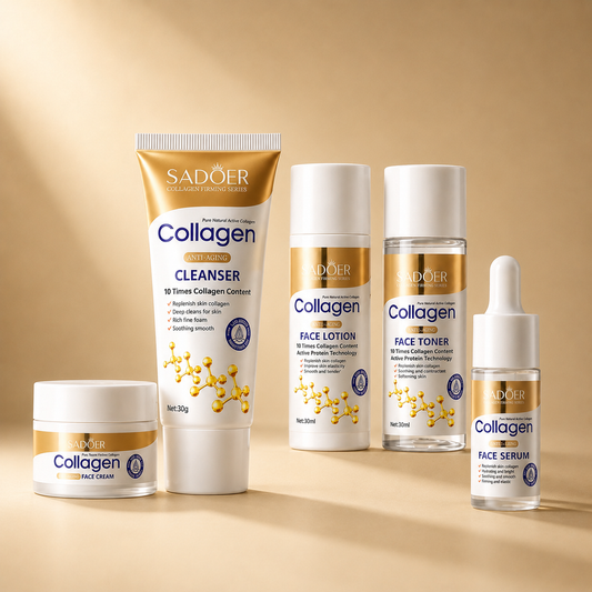 Set Colágeno Facial Rutina 5 Pasos Piel Adulta